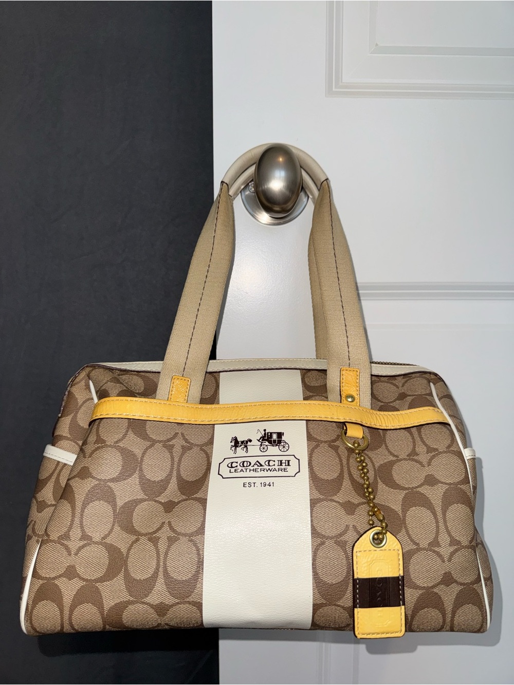 COACH 2007 Heritage Boston Bag 11353